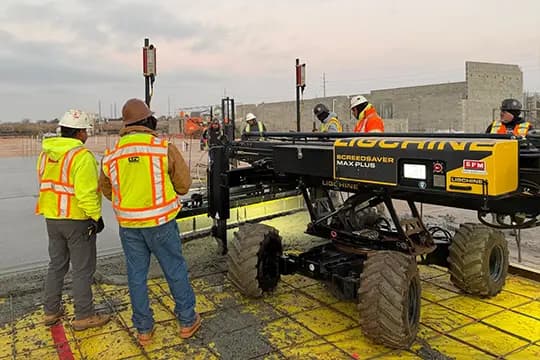 Concrete formwork and reinforcement on an SPM Services jobsite