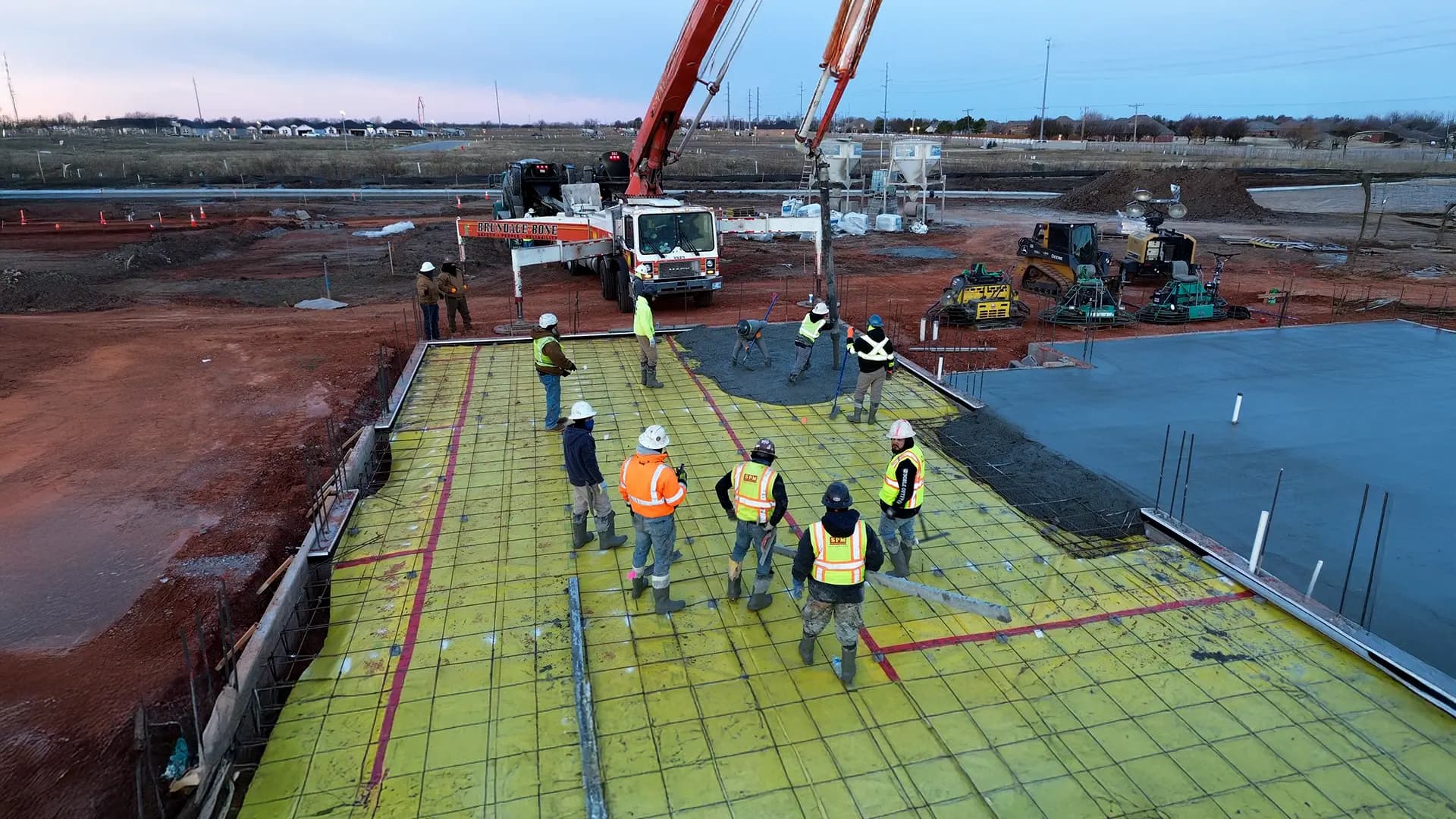 SPM Services concrete project site in Oklahoma