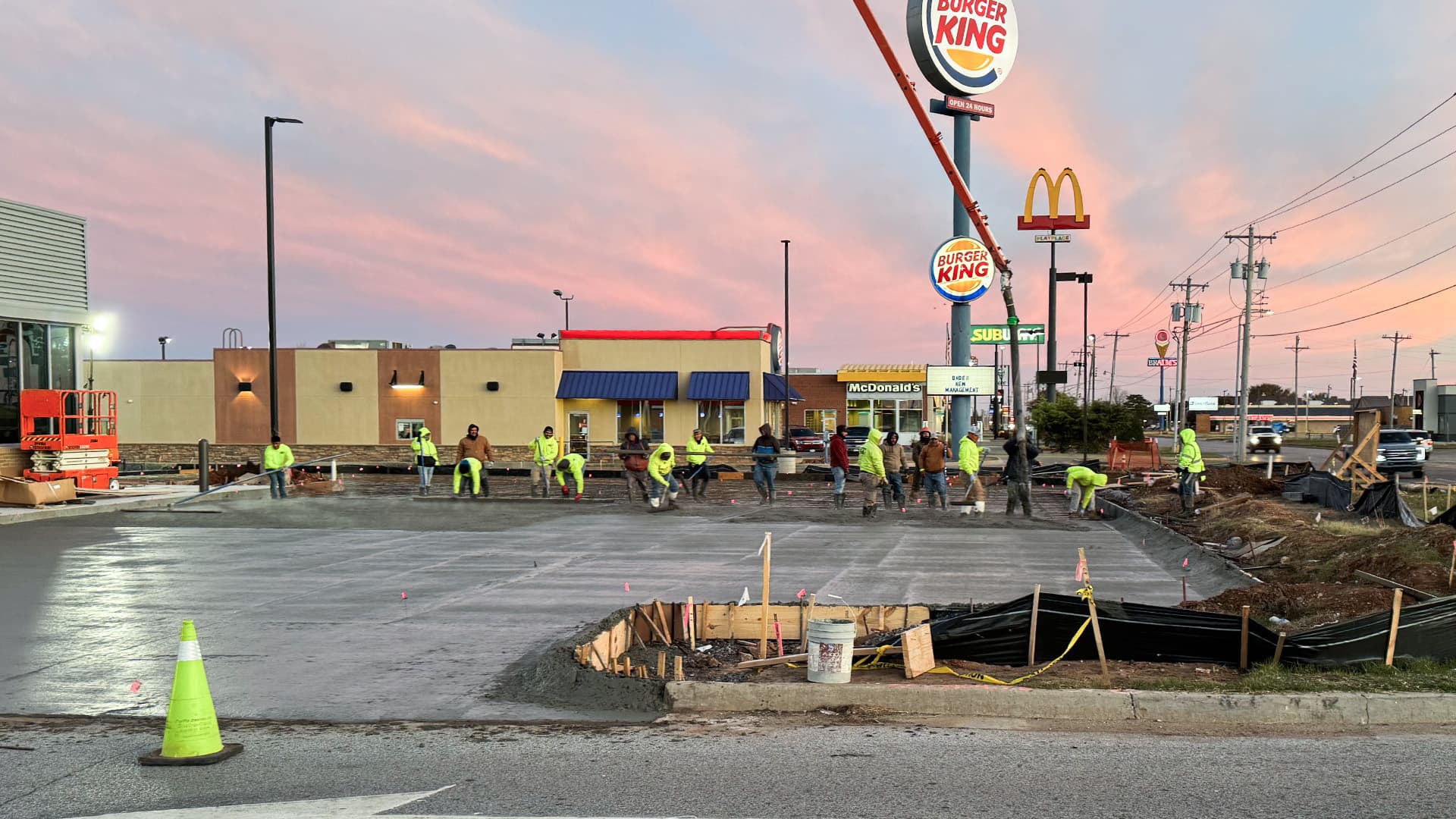 Concrete paving and site concrete work by SPM Services in Oklahoma